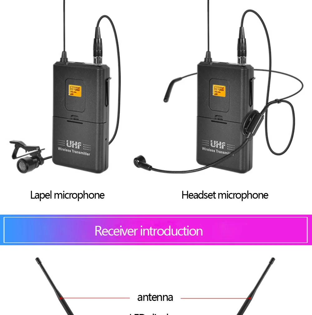 Профессиональный UHF беспроводной микрофон система четыре ручных петличный беспроводной микрофон семейный караоке микрофон