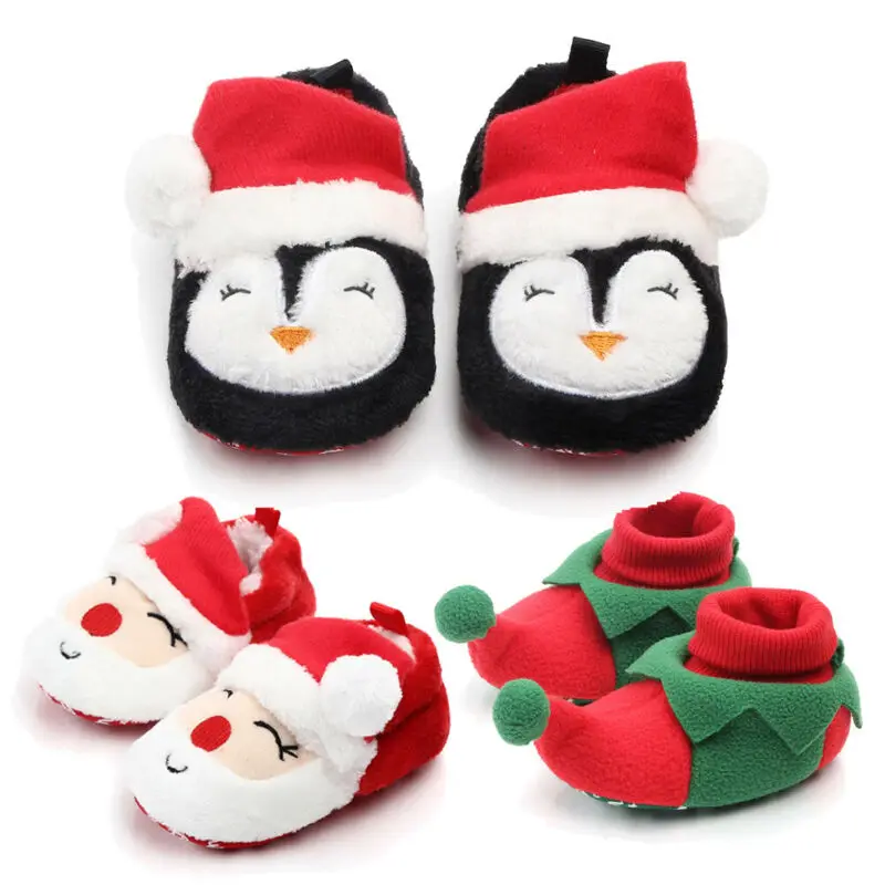 baby christmas slippers