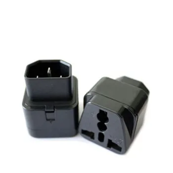 

Top Quality CE Universal 2500W Black White Female Socket To Pro IEC 320 PDU UPS C14 Plug Power Adapter Converter 100 pcs