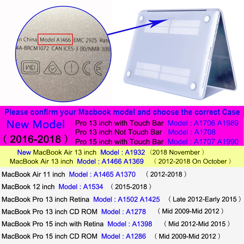 Радужный чехол для ноутбука Apple MacBook Air Pro retina 11 12 13 15 mac Book 15,4 13,3 11,6 дюймов с сенсорной панелью+ подарок