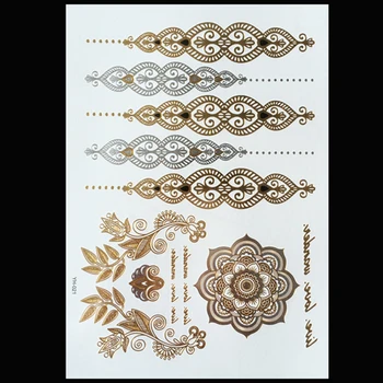 

Waterproof Women Flash Sticker Transfer Bohemian Temporary Tattoo Body Art Sticker