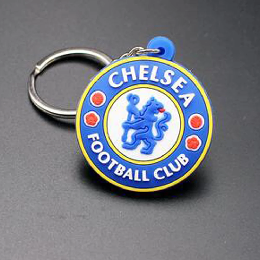 

ChelseaClub PVC Keychain Keyring Keyrang For Key Pendants Hight Quality Football Soccer Pendants For Soccer Fans Souvenir gift