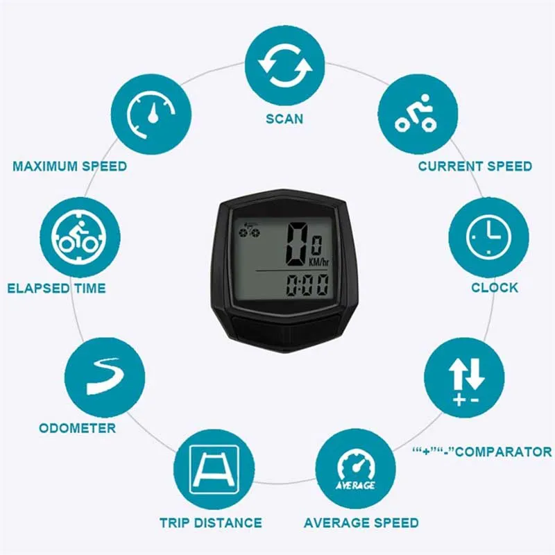 Waterproof Digital Bike Odometer-2