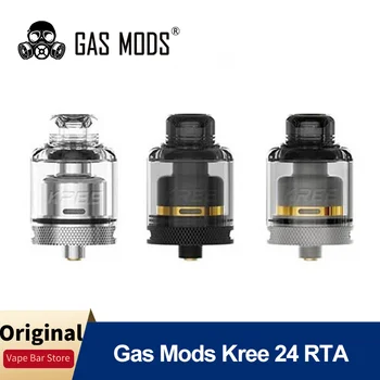 

Original GAS MODS Kree 24 RTA Tank w/ Easy Single Coil Building & 24mm Diameter & 5.5ml Capacity Vape Vaporizer