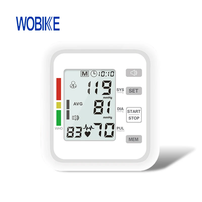 Сфигмоманометр WOBIKE тонометр на руку цифровой автоматический прибор для