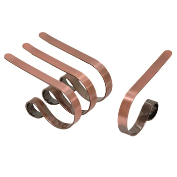 

Christmas Hooks for Stockings,Home Kitchen Hanging Hooks,Multiple Uses,with Non-Slip Stickers 4Pcs - Rose Gold