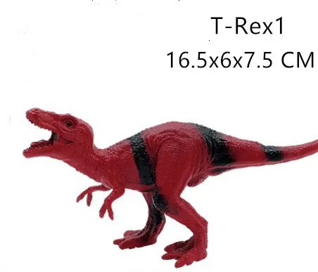 Rex1 1 шт., модель динозавра, игрушечный динозавр, Птерозавр, трицерозавр, Парк Юрского периода, детские игрушки, T-REX игрушка для обучения подарки - Цвет: Rex1