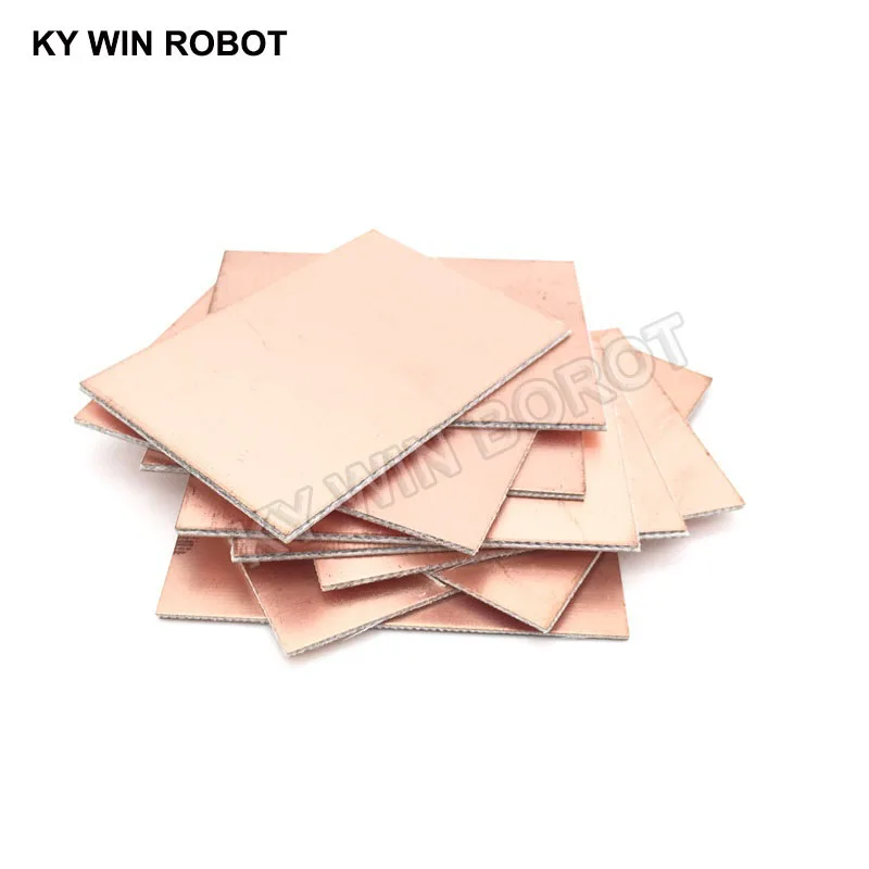 10 pcs FR4 PCB Double Side Copper Clad plate DIY PCB Kit Laminate Circuit Board 5x7cm