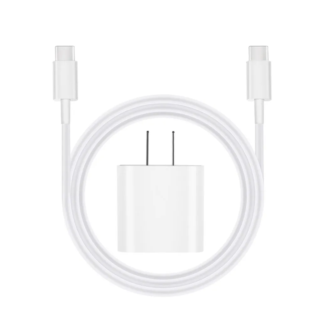 Зарядное устройство 18 Вт, зарядное устройство USB-C, адаптер питания с кабелем типа C, быстрое зарядное устройство для iPhone 11 Pro, Международный Универсальный zz6