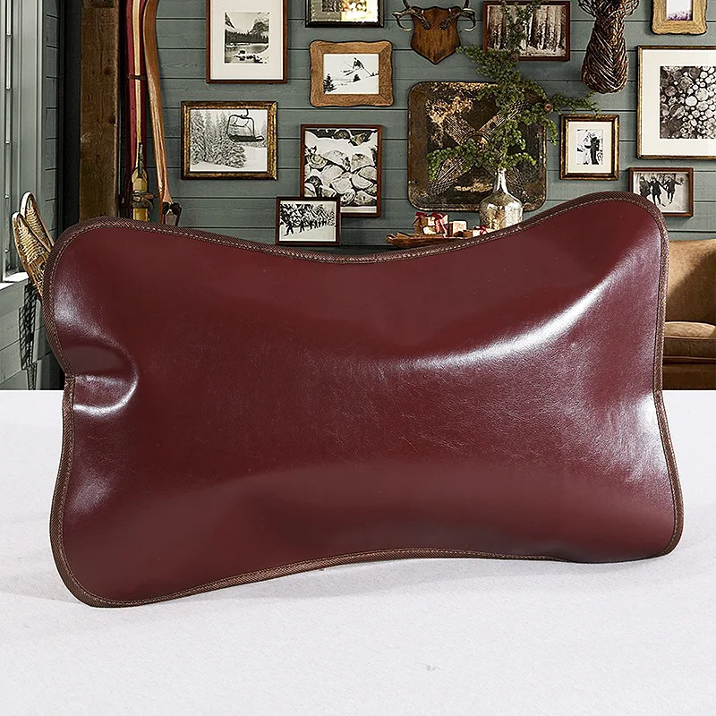 

Summer Cool Leather pillow Tea leaf&Jasmine health pillow Neck Herbal heathcare Pillow Neck Protection Cooling Rattan 40*60cm