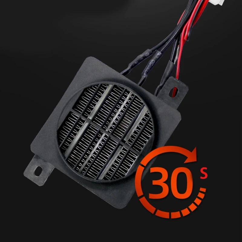 12V-Lufterhitzer, DC12V 50W Konstanttemperaturheizung, Isolierter -PTC-Keramik-Heizlüfter für Kleine Räume Im Auto, Schnelles und Effizientes Heizen