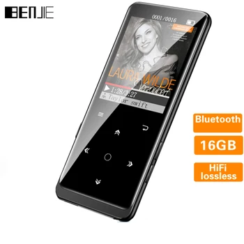 

BENJIE M8 Bluetooth Lossless MP3 Player 16GB HiFi Portable Music Player With Backlight FM Radio E-dictionary EBook Recorder