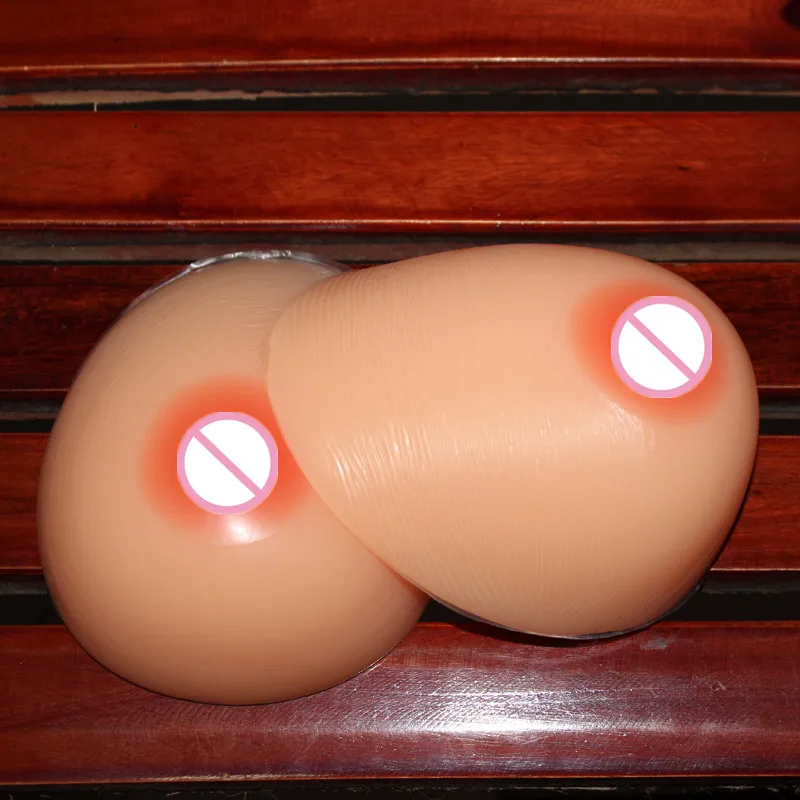 

Factory Price Realistic Comfortable Make Silicone Breasts 1600g G Cup Shemale Cross-dressing Breast Forms Fake Breast