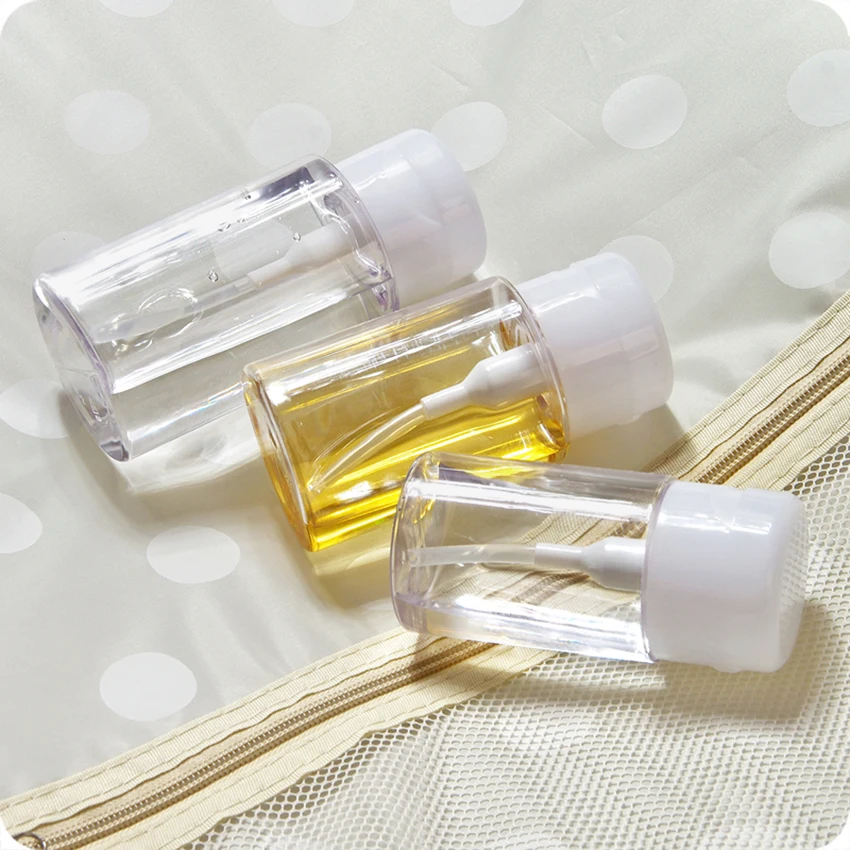 100/150/200ml Shampoo Lotion Storage Bottle Transparent Toner Container Pressed Jar Travel Business Trip Makeup Sub-bottling