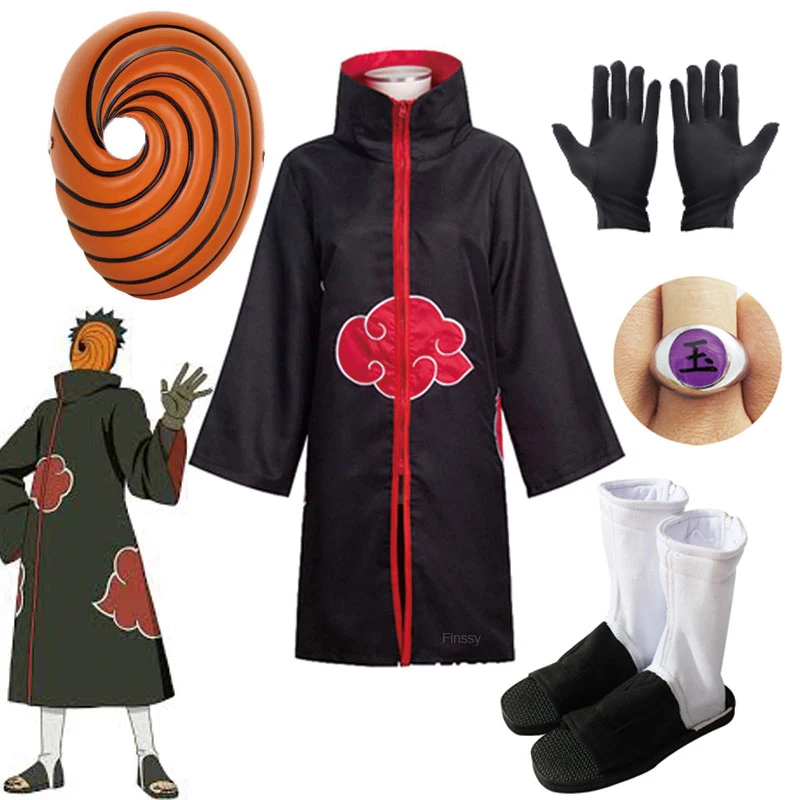 Ботинки в стиле аниме Naruto Akatsuki Смола Маска Высокое качество Косплэй костюм том
