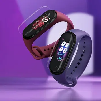 

FOR xiao mi bracelet 4 film HD scratch-resistant explosion-proof TPU water soft film easy to tear pet non-porous film 2019