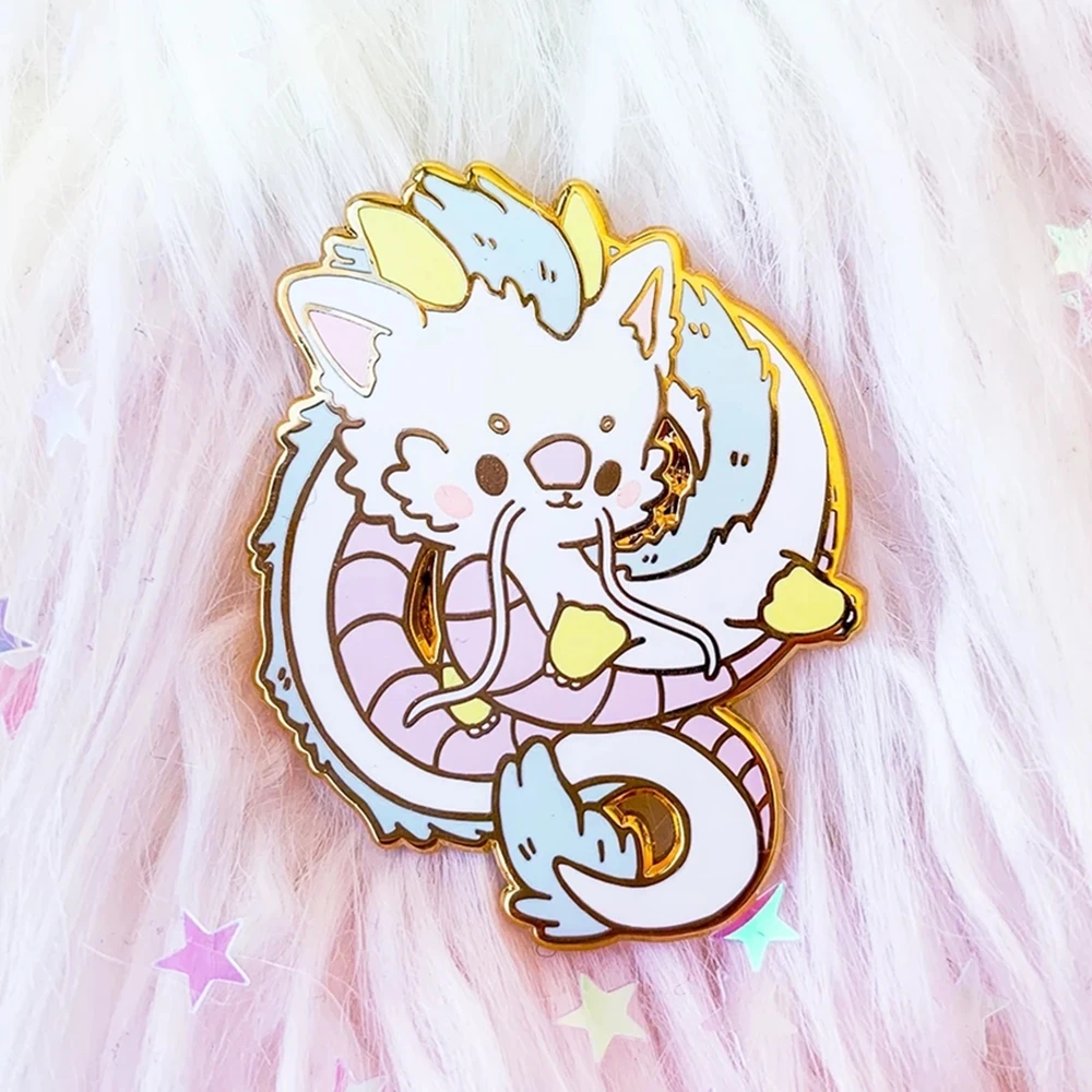 かわいい千と千尋ハードエナメルピンかわいい漫画ジブリラペルピンバッジブローチファッションアクセサリー ブローチ Aliexpress