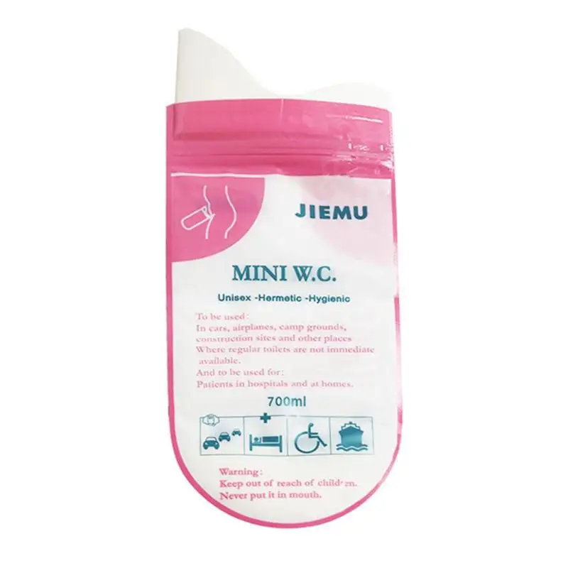

700ml Portable Car Emergency Urine Bag Vomit Bags Mini Mobile Toilets Outdoor Camping Travel Handy Unisex Disposable
