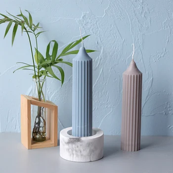 

Handmade Candle Making Model Non-Toxic Reusable 3D Silicone Candle Model DIY Candle Craft Church Top Candle Mould