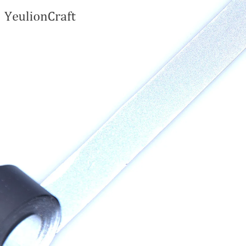 1.5/2/2.5CM Heat Transfered Reflective Tape Sticker Clothes Iron On Bag Shoes Diy Handmade Crafts