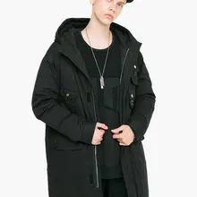 VIISHOW мужской пуховик на утином пуху, брендовая однотонная зимняя куртка для мужчин, Doudoune Homme, мужская зимняя куртка с капюшоном, пальто YC2237184