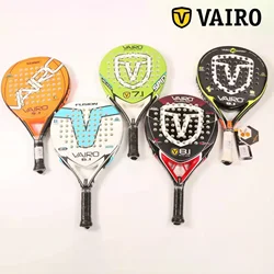 Vairo Padel Racket Palas 3 Layer Carbon Fiber Board Paddle Racket EVA Face Tennis Racket Training Accessories Palas De Padel