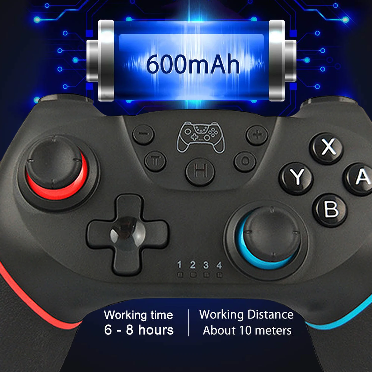 Bevigac Dual Shock беспроводной контроллер геймпад джойстик пульт дистанционного управления встроенный мотор гироскоп ось для nintendo Switch NS Pro Zend