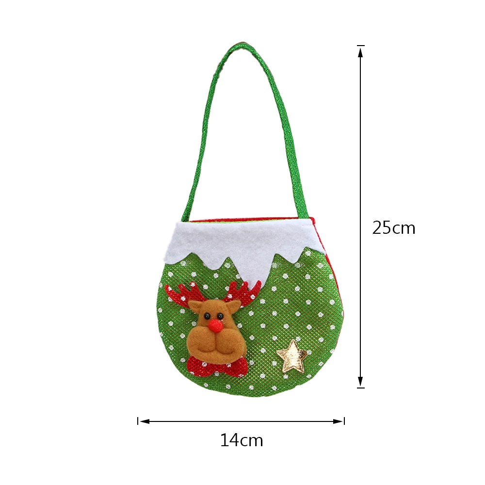Hoomall Navidad держатели для подарков вечерние украшения Рождественский подарок сумка со снеговиком Рождественская вечеринка держатель для Apple 31x21cm - Цвет: J 14x13cm