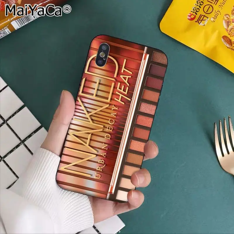 MaiYaCa голый палитра Мода Glam макияж тени для век коробка недавно Телефон чехол для Apple iphone 11 pro 8 7 66S Plus X XS MAX 5s SE XR