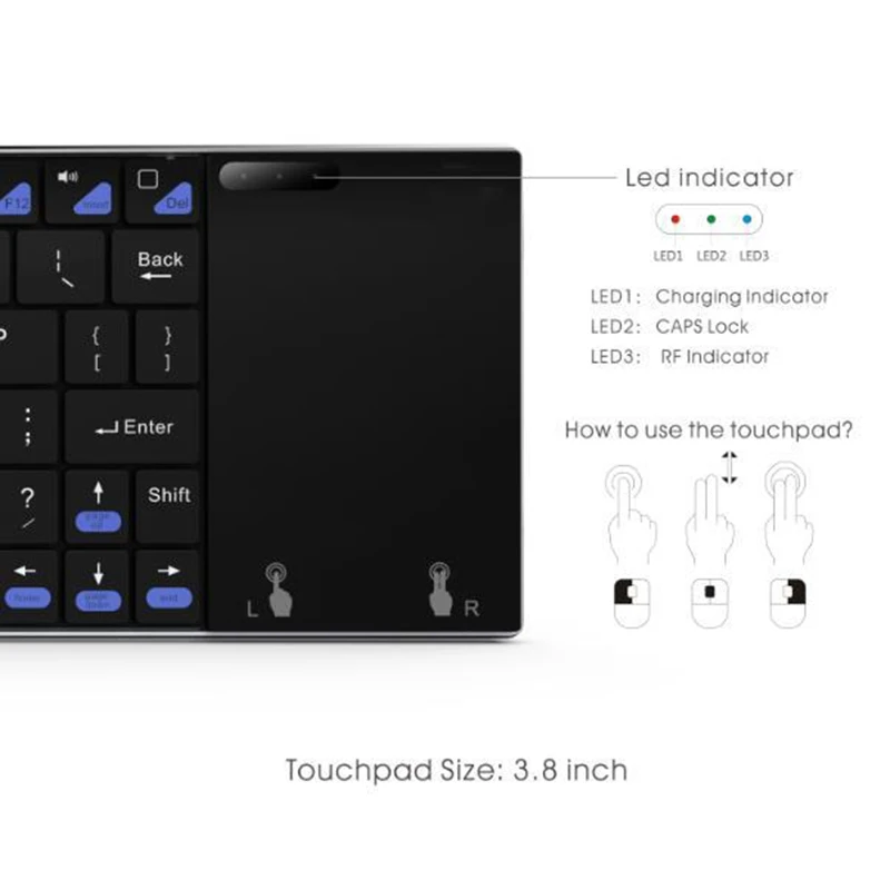 NEW K12 + Мини 2 4 ГГц беспроводная клавиатура и Bluetooth с тачпадом мышь для ПК планшета