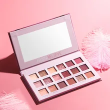 18 cores de longa duração mineral pó sombra maquiagem cosméticos conjunto à prova dwaterproof água glitter sombra matte shimmer paleta tslm2