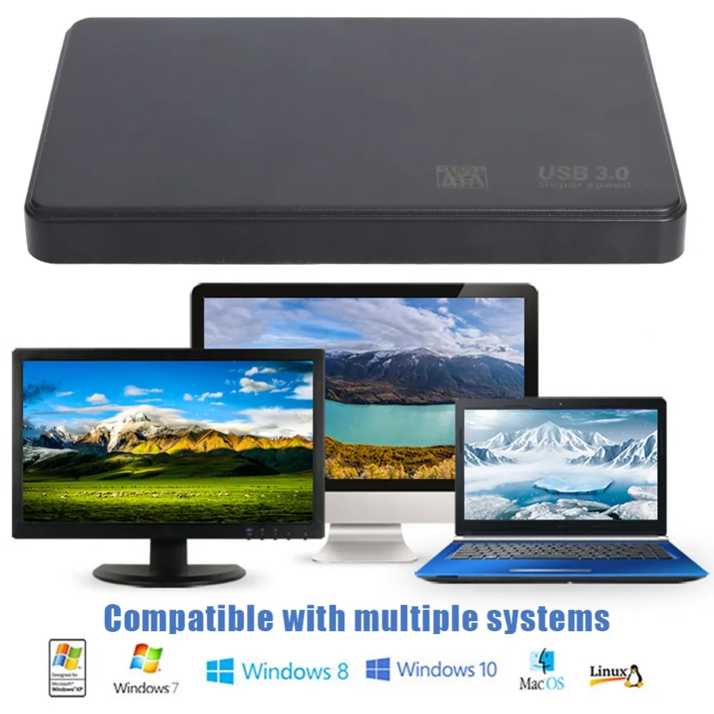 2,5 дюйма SATA для USB HDD SSD чехол для жесткого диска SATA USB3.0 USB2.0 Портативный SSD диск коробка 5 Гбит/с внешний жесткий диск корпус