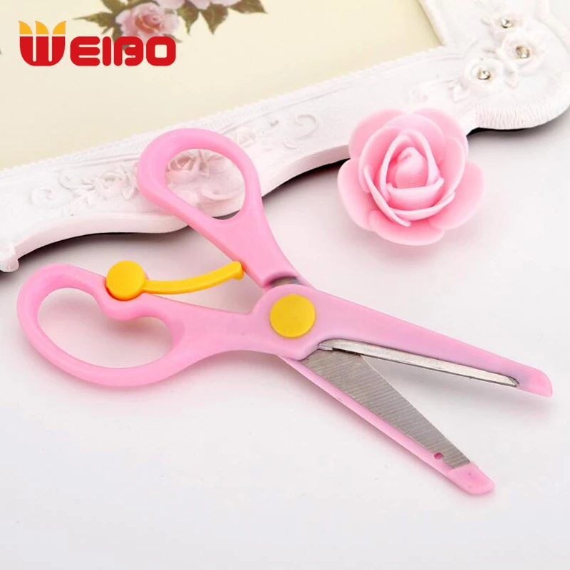 WEIBO 5 дюймов детские безопасные ремесленные ножницы для школьных принадлежностей