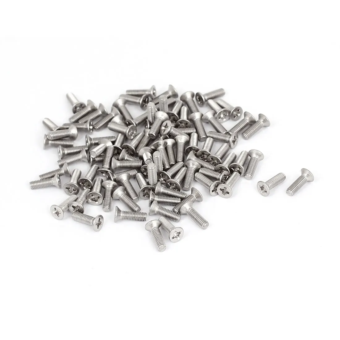 uxcell M3x30mm Phillips Round Head Nylon Machine Screw Bolt Fastener Black 100pcs