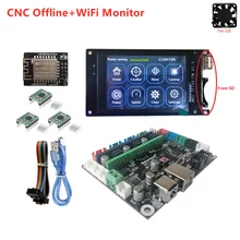 Cnc3018 atualização peças grbl cnc monitor offline mks dlc v2.1 tft35 tela de toque do cnc + dispositivo wi-fi para a máquina de gravação a laser