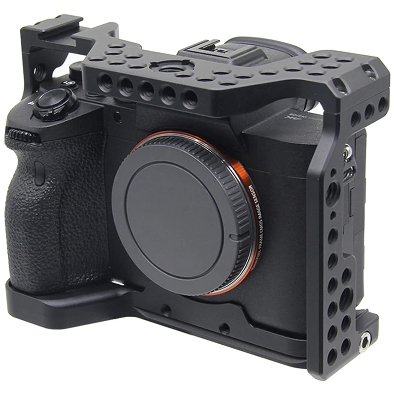 Алюминиевый сплав камера клетка видео стабилизатор крепление для sony A7R4 камера защитная крышка корпуса ручка кронштейн аксессуары