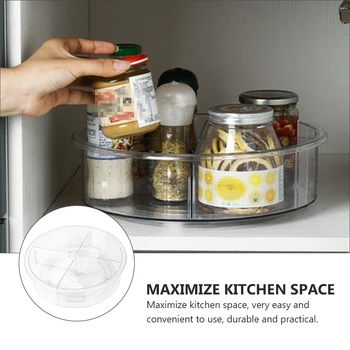 

1PC Kitchen Storage Rack 360 Turntable Holder Round Storage Holder Seasoning Bottle Rack Desktop Storage Rack for Room Home Dorm