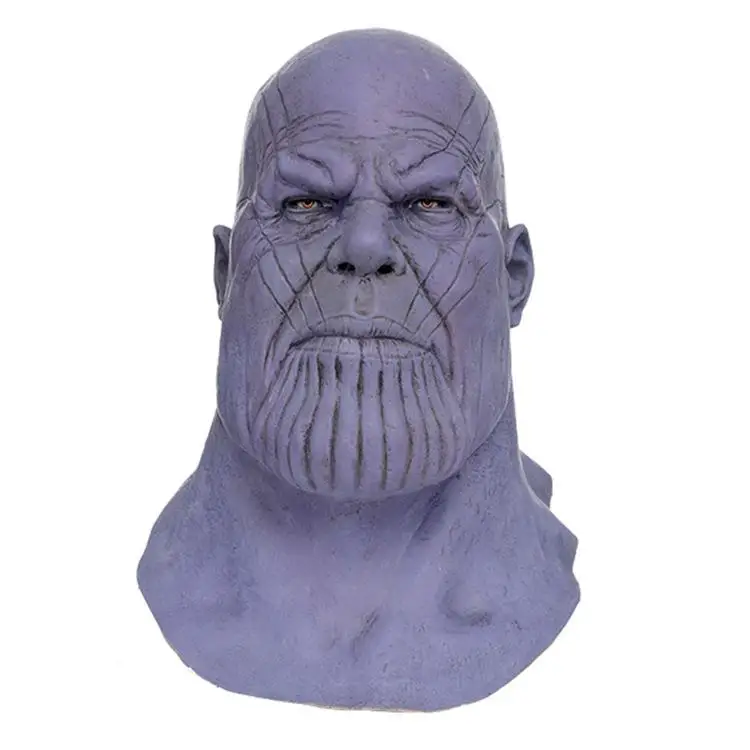 Thanos Infinity Gauntlet Мстители Бесконечность Военная каска Косплей Хэллоуин вечерние реквизит супергерой Мстители танос латексные перчатки - Цвет: Mask2