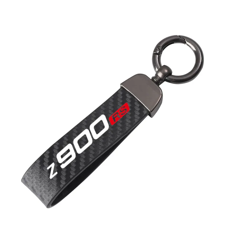Carbon fiber motorcycle key chain key ring For Kawasaki Z900RS - Main Image