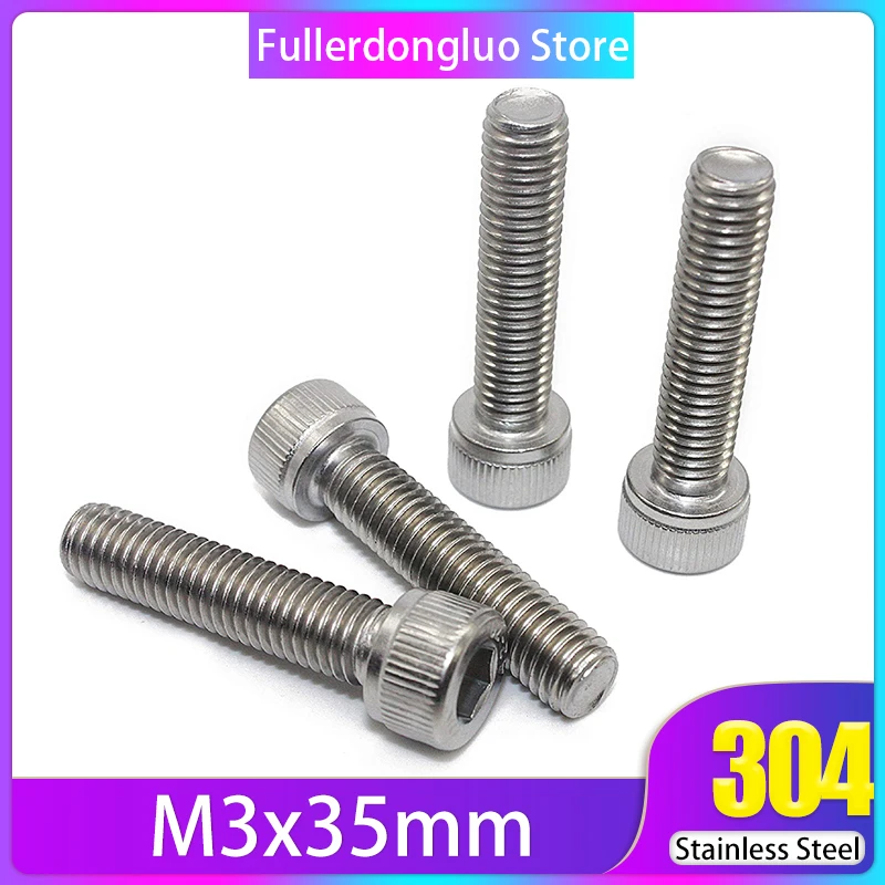 

M3x35 50Pcs Stainless Steel Hex Socket Head Cap Screw Bolt DIN912 ( m3 x 35mm screw m3 35mm m3 35 mm m3 35 )