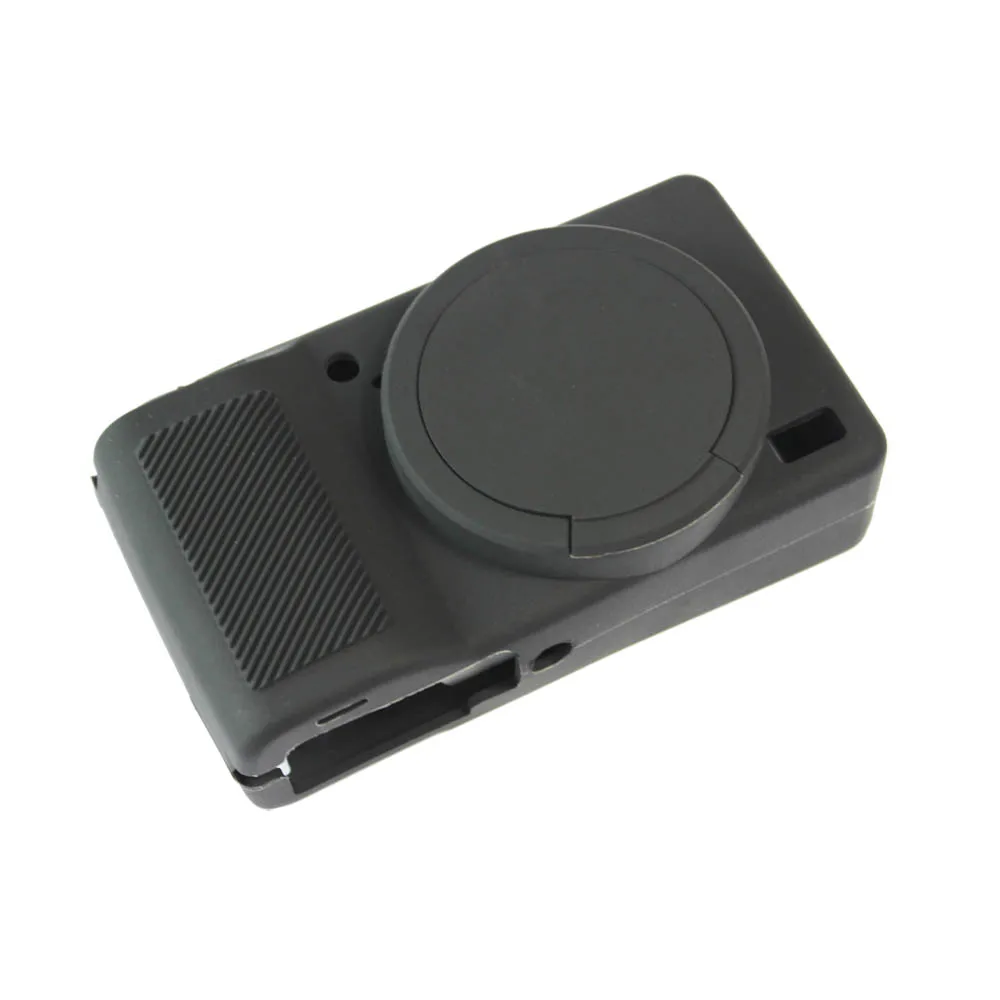 

Soft Camera Silicone Case Rubber Body PU Leather Luxury Cover bag Skin For Ricoh GRIII GR3 GR III Tempered Glass Protective Film