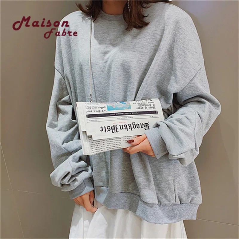 

Women Newspaper Print Design Crossbody Messenger Bag Casual Flap Envelope Bag Day Clutches Purse Chain Shoulder Bag PU Handbag