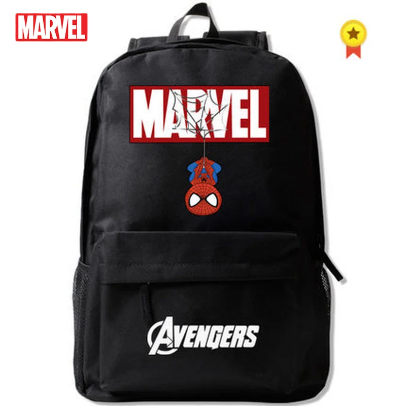 Рюкзак с надписью Marvel школьный рюкзак супер героями для учеников мальчиков и