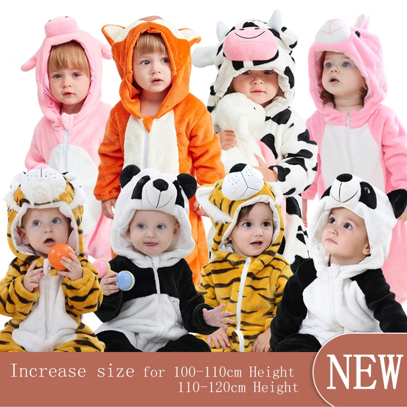 Милый детский комбинезон для маленьких мальчиков и девочек; комбинезон для новорожденных; одежда для малышей с капюшоном; одежда для малышей; милый комбинезон с украшением в виде коровы