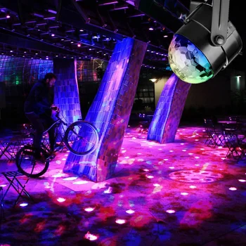 

Sound Activated Party Lights with Remote Control Dj Lighting RBG Disco Ball Strobe Lamp Stage Par Light for Parties Club