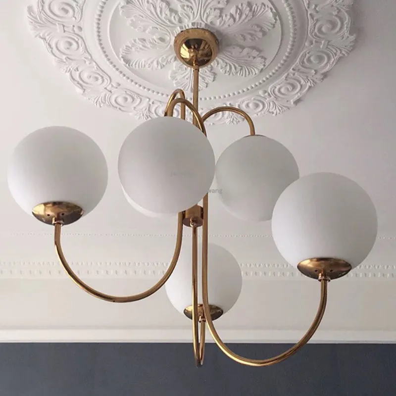 Скандинавский светодиодный стеклянный люстра Lustre освещение, осветительный прибор для отеля Роскошный декор Подвесная лампа для гостиной домашние подвесные светильники