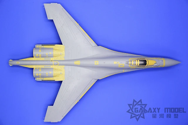 GALAXY Tool D48006 Russian Su-35 Flanker E Camouflage Die-Cut Flexible Mask for Great Wall L4820 Aircraft Model DIY 3