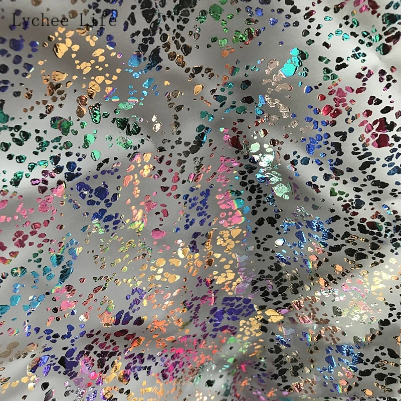 Личи жизни Светоотражающие точки напечатаны Синтетическая кожа ткань ручной работы светоотражающие швейные изделия