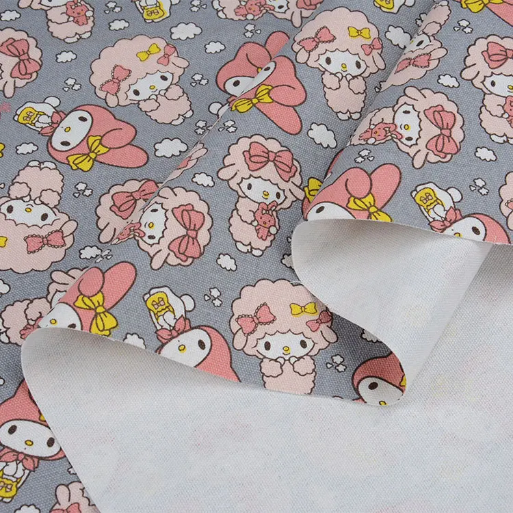 My Melody кролик фортепиано овца облако печать ручная работа пэтчворк хлопок холст тканевая Подушка Diy скатерть Диван Обложка 91 см x 145 см