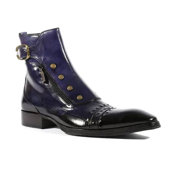 

Women Motorcycle Boots Ankle Winter Boots Women 2021 Fashion Women Pointed Toe Zip Zapatos Para Mujer Botas De Mujer D368W
